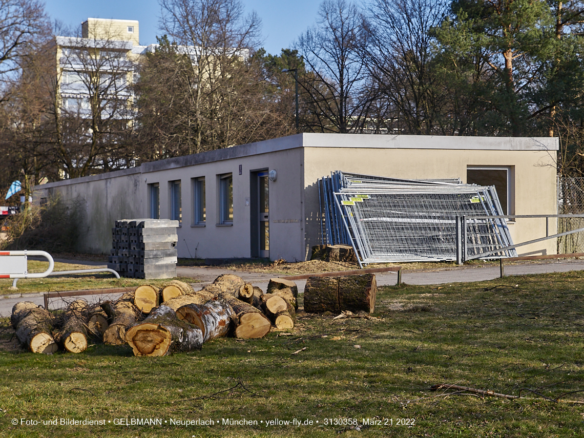 21.03.2022 - Baustelle am Haus für Kinder in Neuperlach